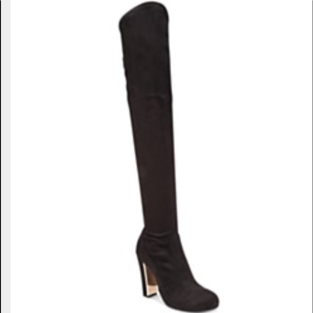 Material Girl:  Size 9M ThighHigh Black Boots